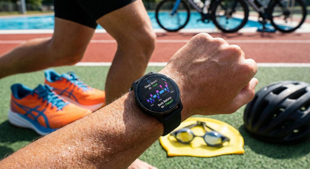 Garmin Venu 3 best sleep tracker for multi sport athletes with sleep coach and body battery
