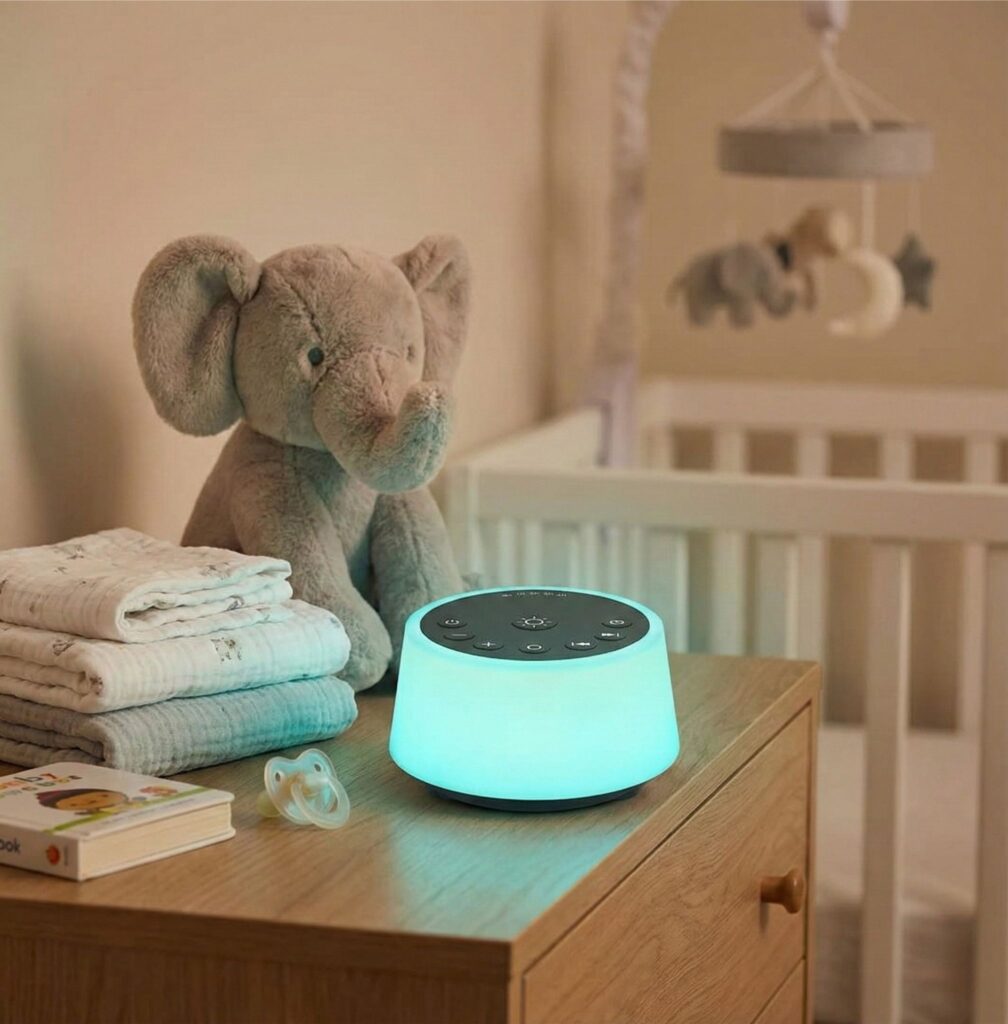 Color Noise white noise machine with 25 sounds and 10 color night lights best value